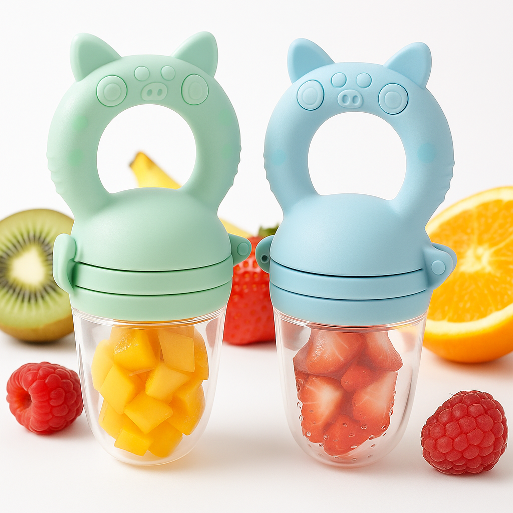 Par de Chupones de Frutas Para Bebes