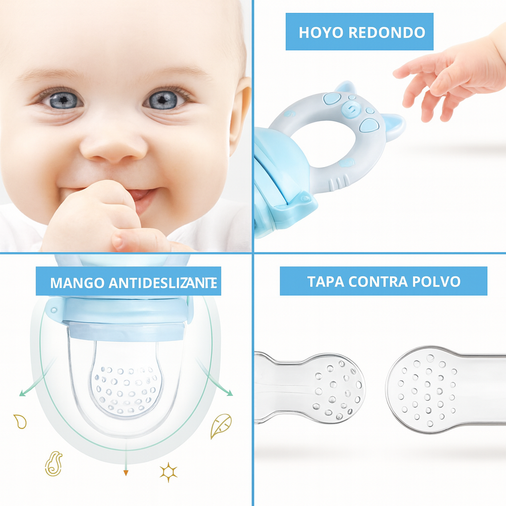 Par de Chupones de Frutas Para Bebes