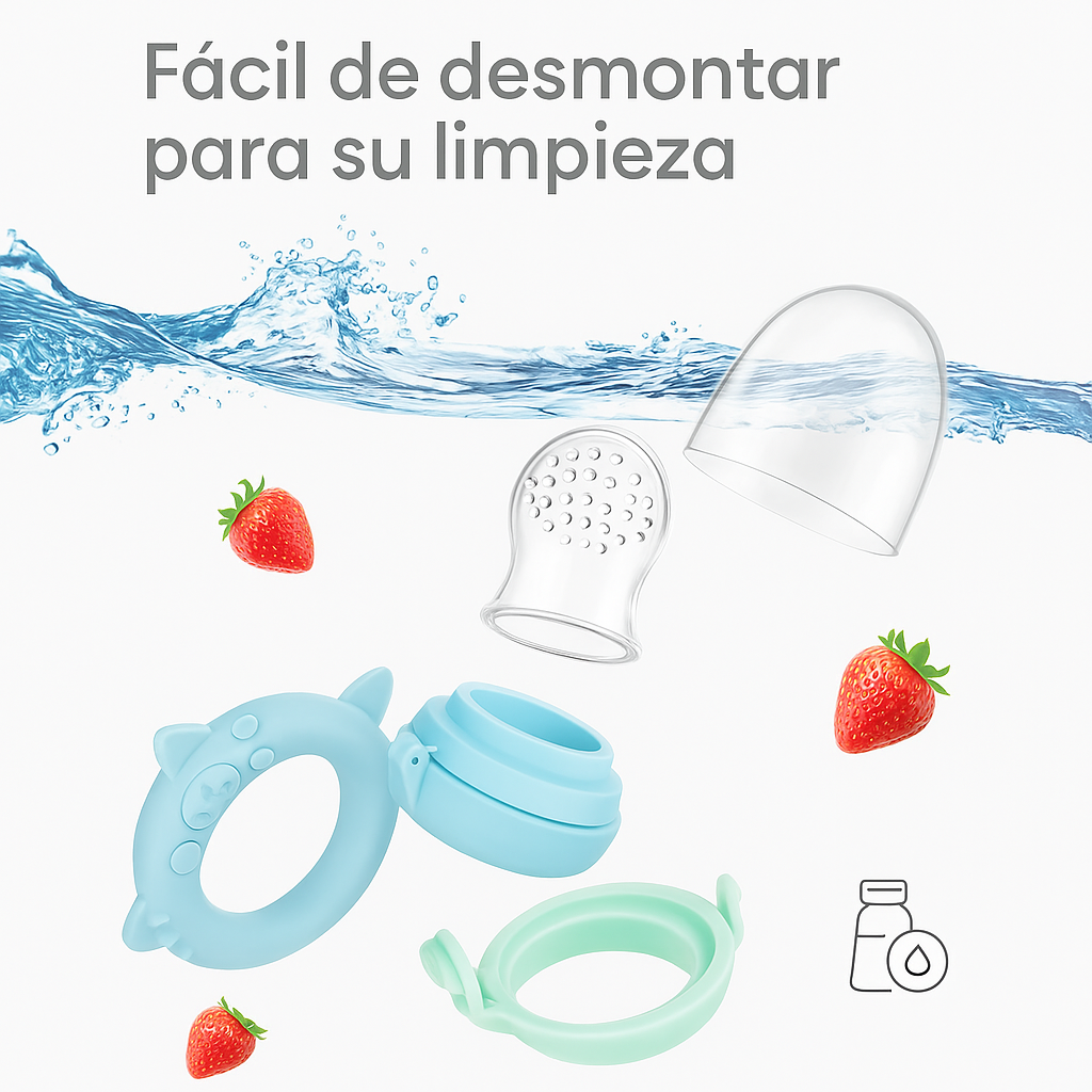 Par de Chupones de Frutas Para Bebes